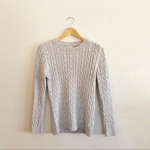 Croft & Barrow Knit Sweater Gray Size Small